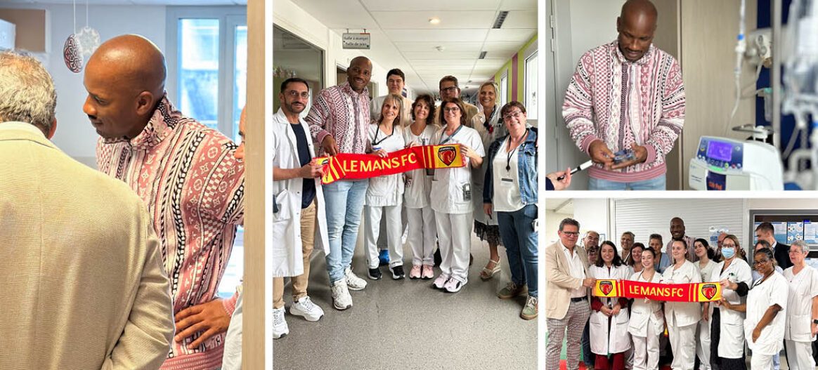 Visite de Didier Drogba en Pédiatrie