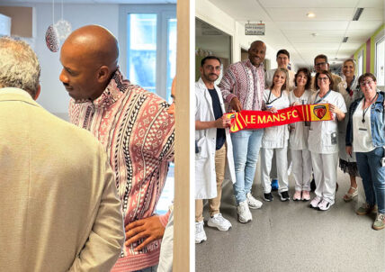 Visite de Didier Drogba en Pédiatrie