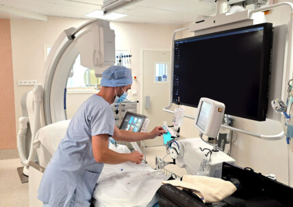 Cardiologie interventionnelle : nouvelle salle de coronarographie